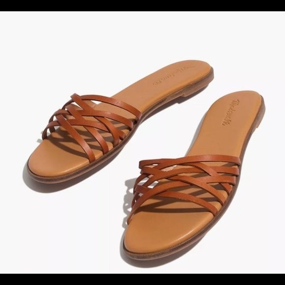 Madewell Shoes - Madewell women Tracie Criss Cross slides NWOT sz 8
